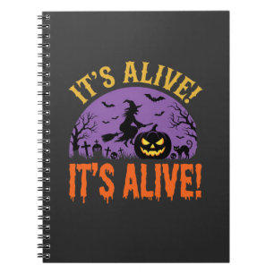 Cuaderno Bruja de Halloween Jack O Linterna Está Vivo