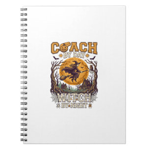 Cuaderno Bruja del Día del Entrenador Noche de Haloween Lun