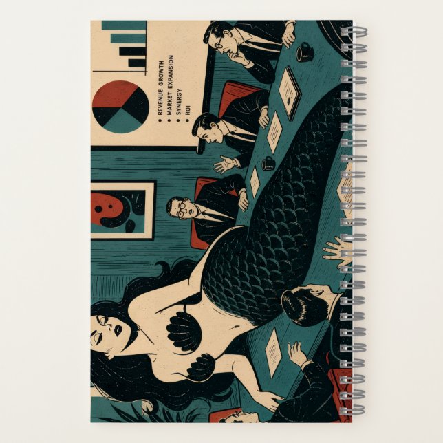 Cuaderno Bruja del Mar de Mitad de Siglo en el Día de la Re (Reverso)