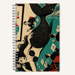 Cuaderno Bruja del Mar de Mitad de Siglo en el Día de Reuni