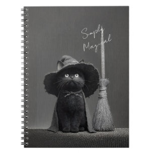 Cuaderno Bruja Gato Simplemente Mágica