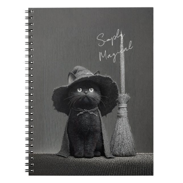 Cuaderno Bruja Gato Simplemente Mágica (Frente)