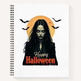 Cuaderno Bruja gótica de Halloween