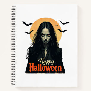 Cuaderno Bruja gótica de Halloween