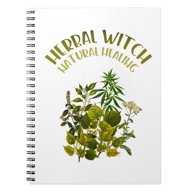 Cuaderno Bruja herbaria - cura natural, hierbas, salud (Frente)