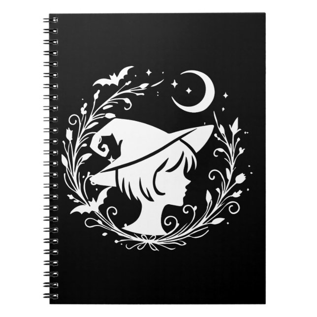 Cuaderno Bruja Pixie Wicca Magia Brujas Halloween (Frente)