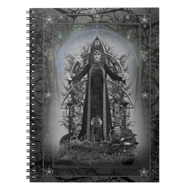 Cuaderno Bruja Tarot ~ Libro de las sombras (Frente)