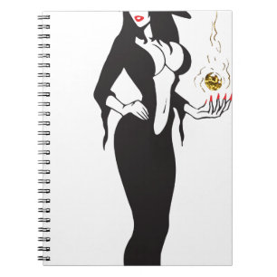 Cuaderno bruja vamp de halloween