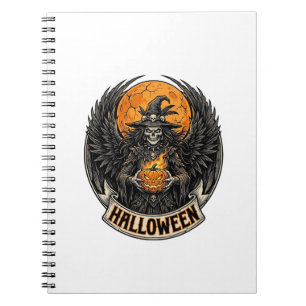 Cuaderno Bruja Vintage de Halloween Gótico