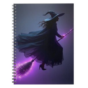 Cuaderno Bruja Voladora Halloween