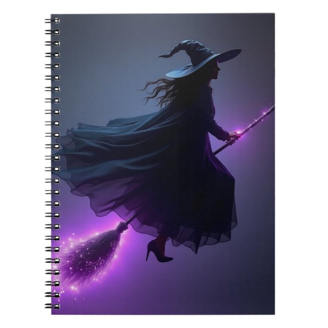 Cuaderno Bruja Voladora Halloween (Frente)
