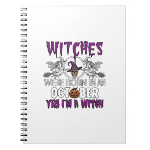 Cuaderno Brujas Octubre Halloween Calavera Sombrero de Bruj
