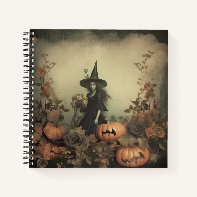 Cuaderno Brujería de Halloween vintage (3) (Anverso)