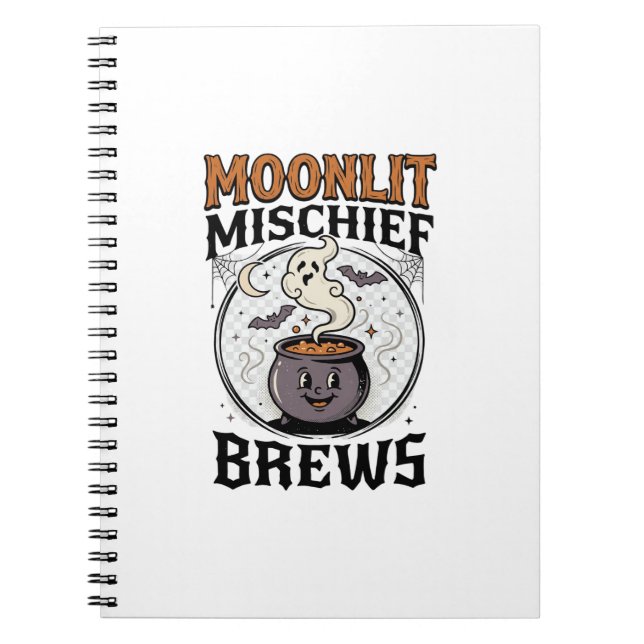 Cuaderno Brujería de Luna de Halloween (Frente)