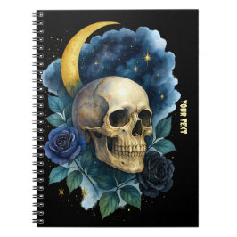 Cuaderno Brujería estética floral gótica Halloween espeluzn