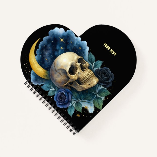 Cuaderno Brujería estética floral gótica Halloween espeluzn (Anverso)