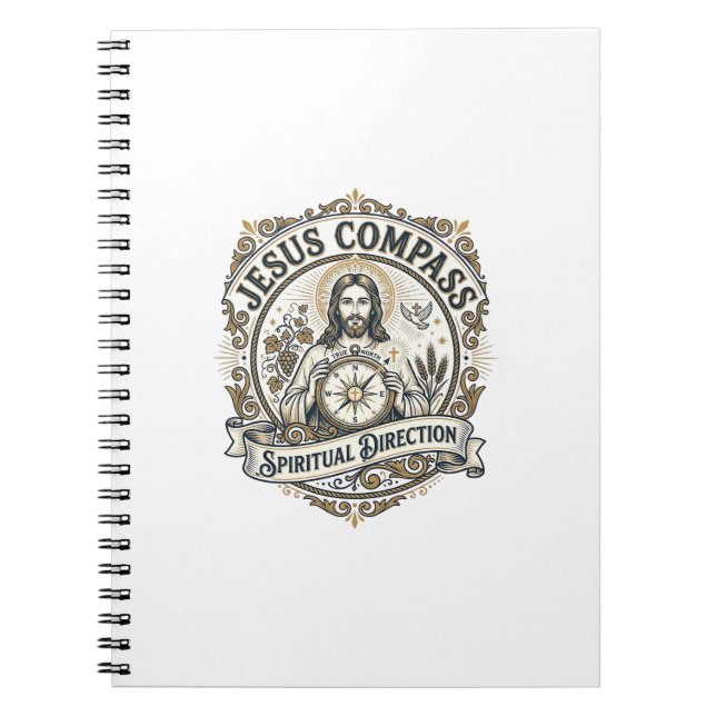 Cuaderno Brújula de Jesús Dirección Espiritual Brújula de J (Frente)