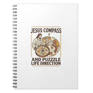 Cuaderno Brújula de Jesús y rompecabezas Dirección de la vi