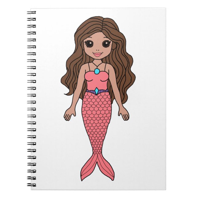 Cuaderno Brunette Mermaid (Frente)