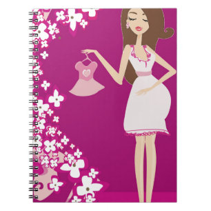 Cuaderno brunette pregnant woman
