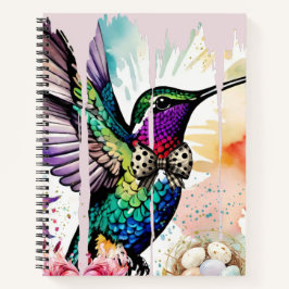 Cuaderno Brushstroke Bird Art