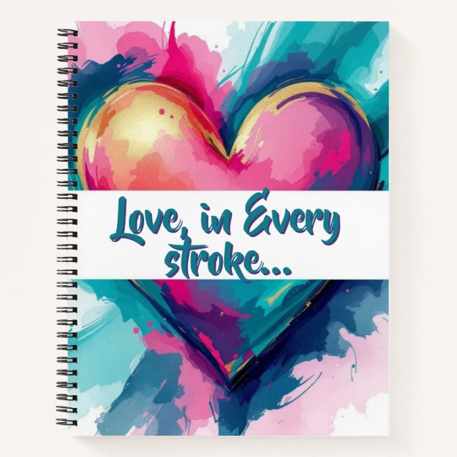 Cuaderno Brushstrokes of Emotion (Anverso)