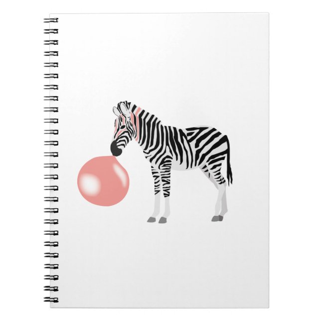 Cuaderno Bubble Gum Zebra Blowing Bubble (Frente)