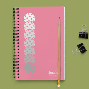 Cuaderno Bubblegg Pink Pickleball Gradiente Personal