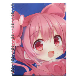 Cuaderno Bubblegum fresa rosa chibi anime chica manga