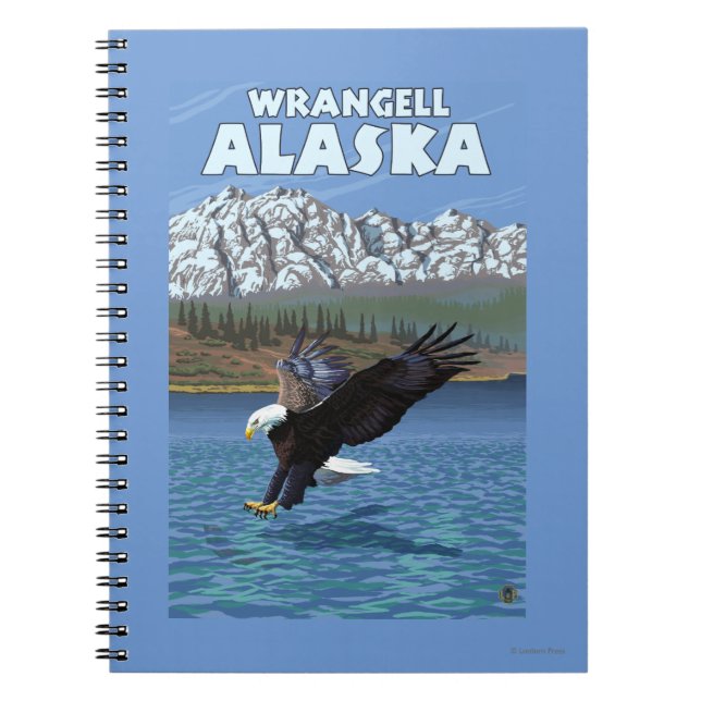 Cuaderno Buceo con águila calva - Wrangell, Alaska (Frente)