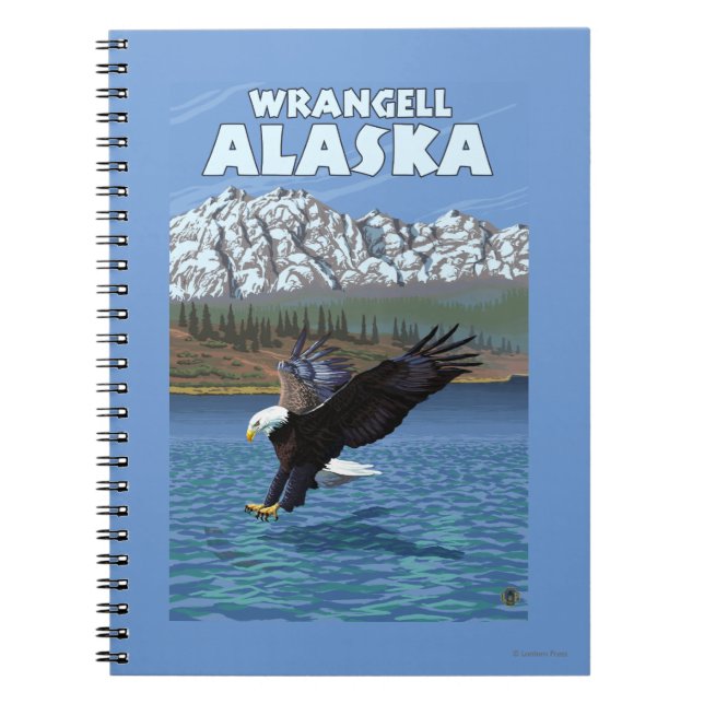 Cuaderno Buceo con águila calva - Wrangell, Alaska (Frente)