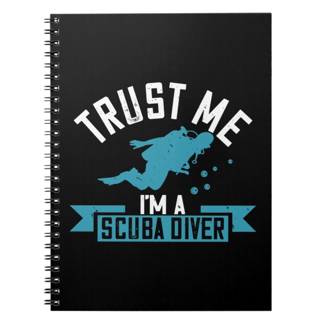 Cuaderno Buceo - Confía en mí, soy buzo (Frente)
