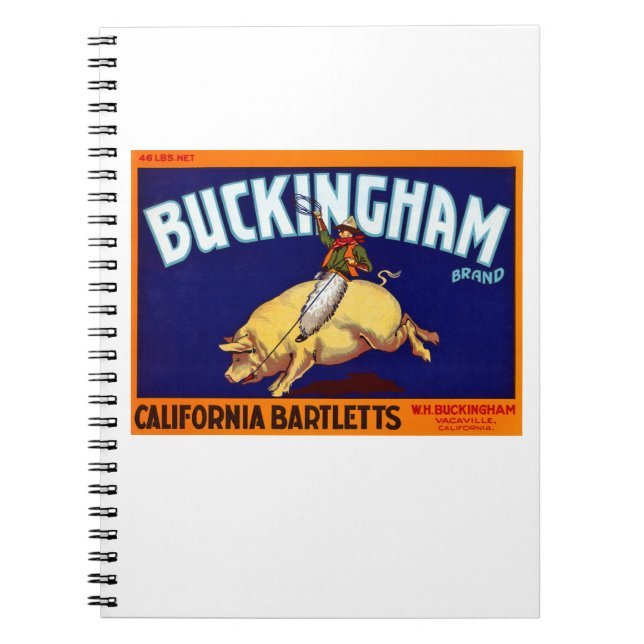 Cuaderno Buckingham Brand California Bartletts (Frente)