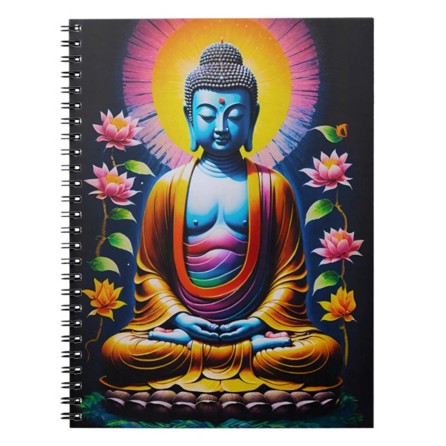 Cuaderno Buda - Atención plena floreciendo (Frente)