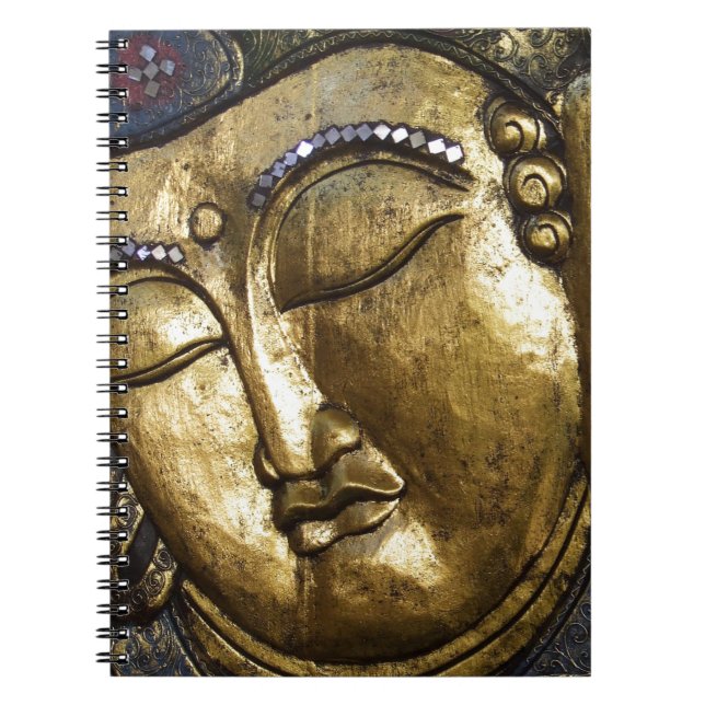 Cuaderno Buda de oro bendiciendo amor Inspirador (Frente)