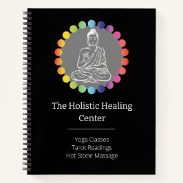 Cuaderno Buda Rainbow Chakras Yoga espiritual metafísico