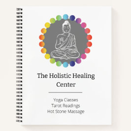 Cuaderno Buda Rainbow Chakras Yoga espiritual metafísico