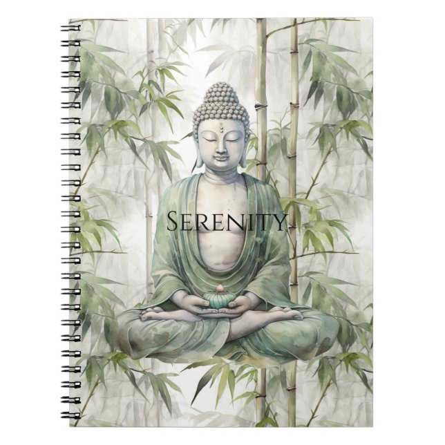 Cuaderno Buda Serenidad de Bambú Verde (Frente)