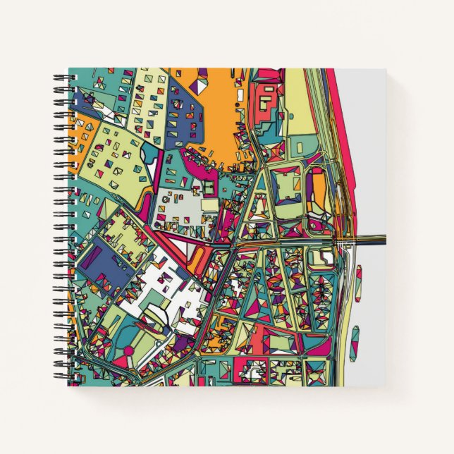 Cuaderno Budapest, Hungría | Mapa de ciudades (Anverso)