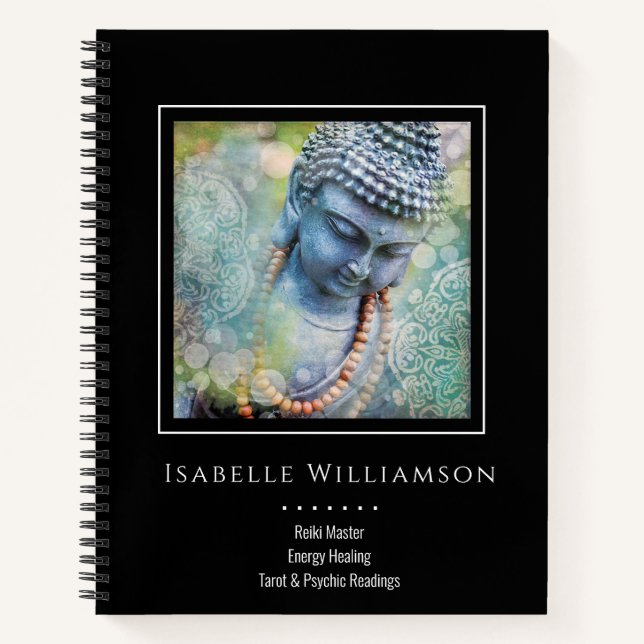 Cuaderno Buddha Zen Reiki Yoga Meditación espiritual sagrad (Anverso)