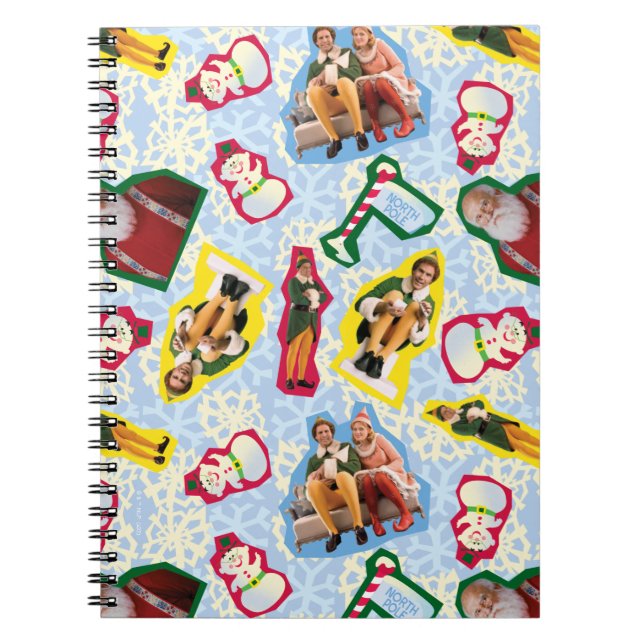Cuaderno Buddy the Elf and Santa North Pole Pattern (Frente)