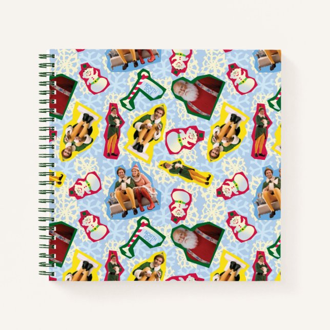 Cuaderno Buddy the Elf and Santa North Pole Pattern (Anverso)