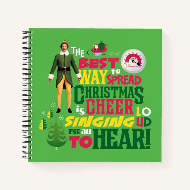 Cuaderno Buddy the Elf | Navidades Cheer Cita Gráfica (Anverso)