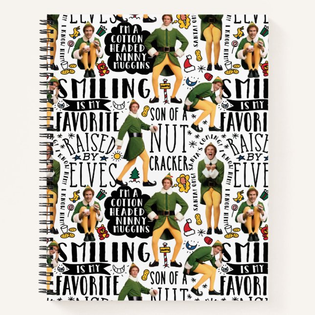 Cuaderno Buddy the Elf Quote Pattern (Anverso)