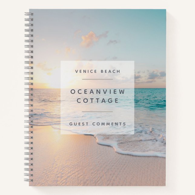 Cuaderno BUDGET Beach House Vacaciones Foto Comentarios de  (Anverso)