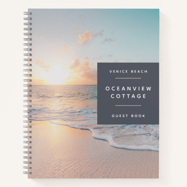 Cuaderno BUDGET Beach House Vacaciones Foto Comentarios de  (Anverso)