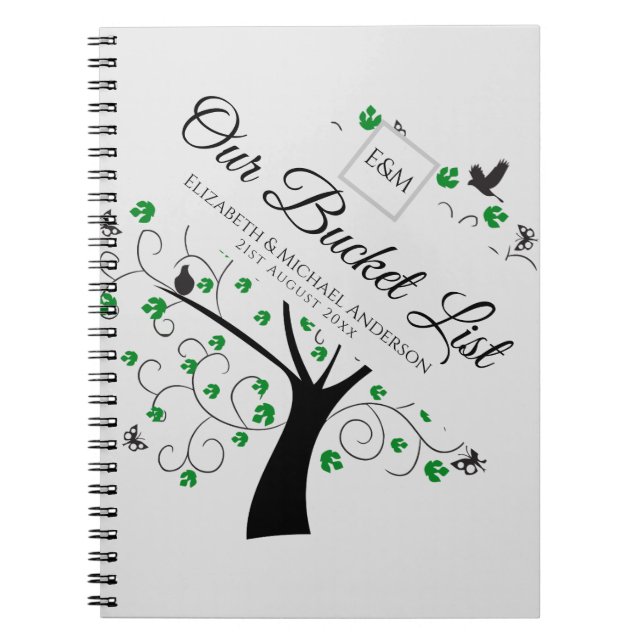 Cuaderno BUdget Bucket List for Newlyweds Keepsake Journal (Frente)