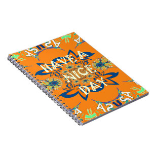 Cuaderno Buen día Hermoso bebé oscuro sombra floral rosa os