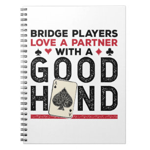 Cuaderno Buena mano de Funny Bridge Player Partner