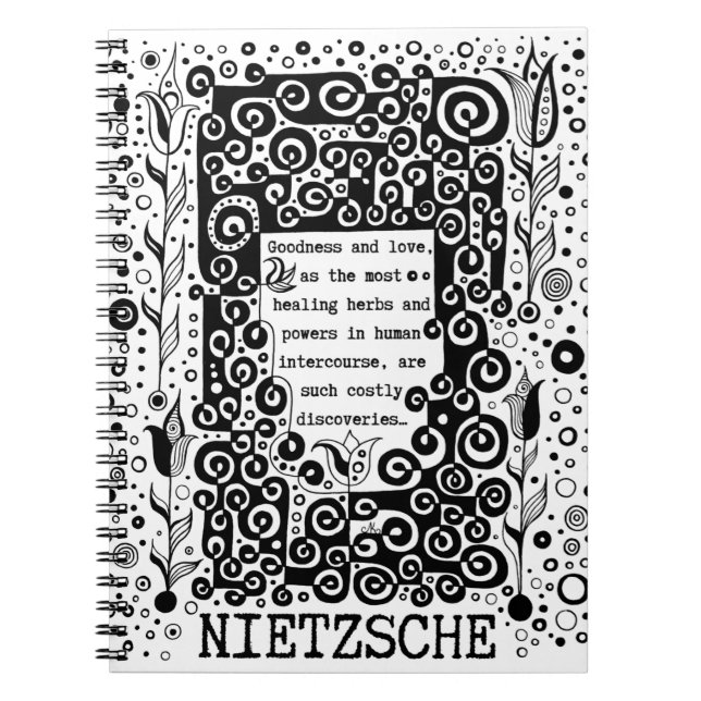Cuaderno Buena y AMOR cita de Nietzsche (Frente)